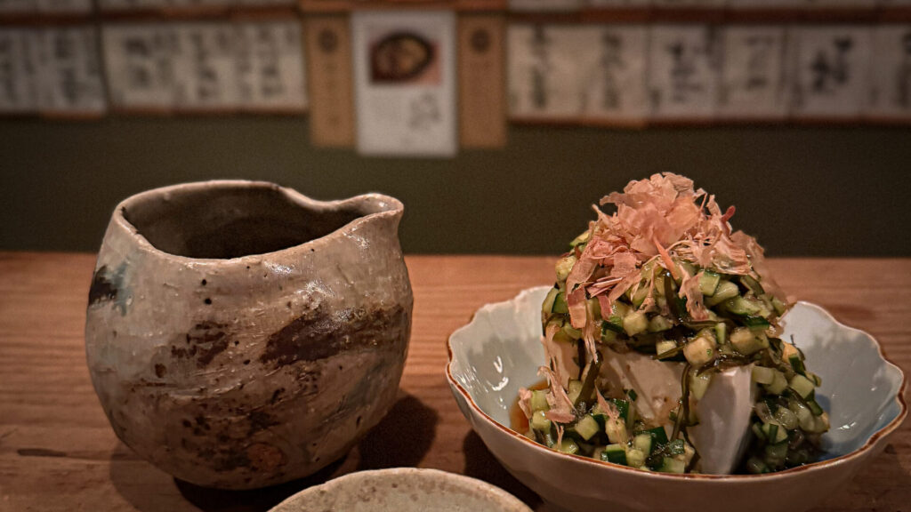 日本酒とだし奴
